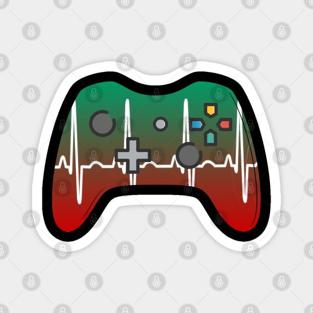 Gamer Heartbeat Magnet by Hunter_c4 "Click here to uncover more designs"