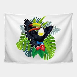 Amazon Jungle Toucan Tapestry