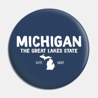 Michigan, The Great Lakes State Pin