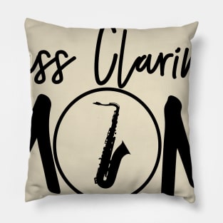 Marching Band - Funny Bass Clarinet Mom Gift Pillow