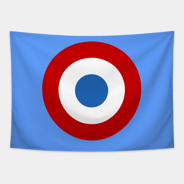 French Air Force Roundel Tapestry by Lyvershop