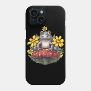 Cute Cottagecore Aesthetic Frog Mushroom Phone Case