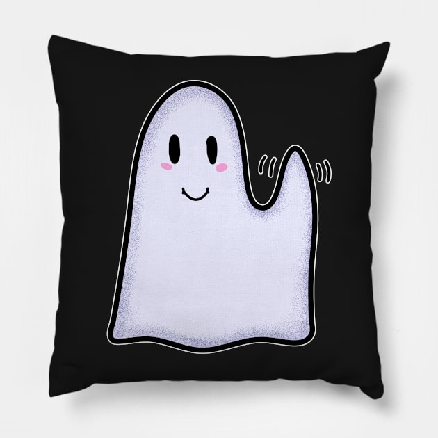 Friendly ghost Pillow by 2dsandy