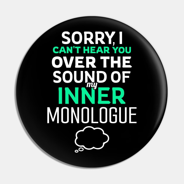 Inner Monologue Humor for Introverts and Writers Pin by BoundlessWorks