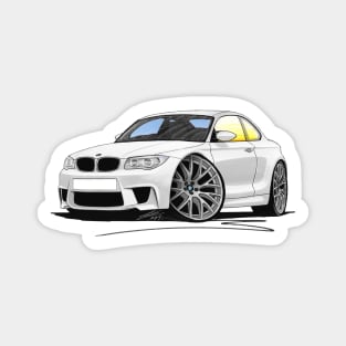 BMW 1M Coupe White Magnet