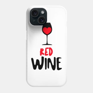 RED Wine Glass Phone Case