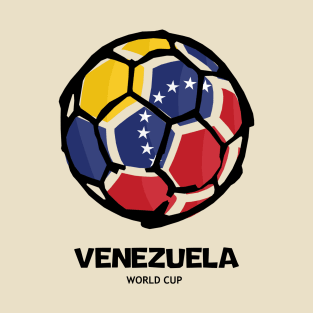 Venezuela Football Country Flag T-Shirt