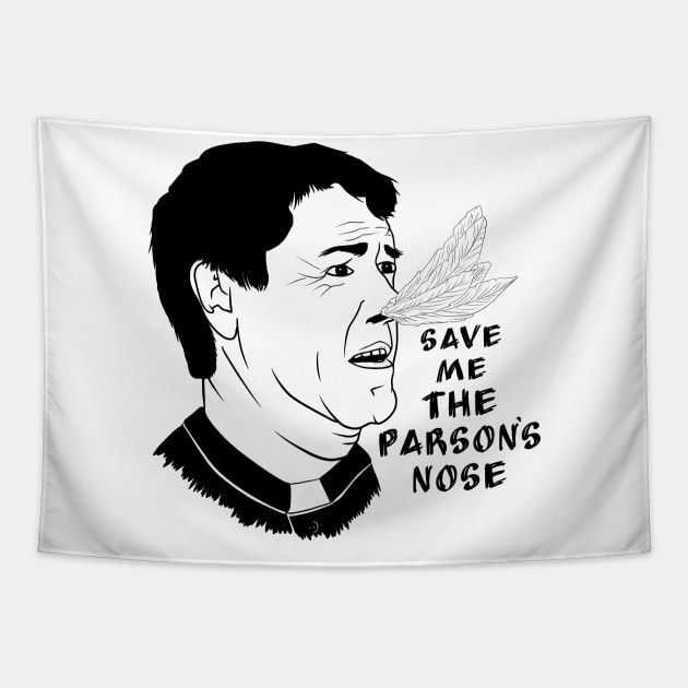 The parson's nose Tapestry by mailboxdisco