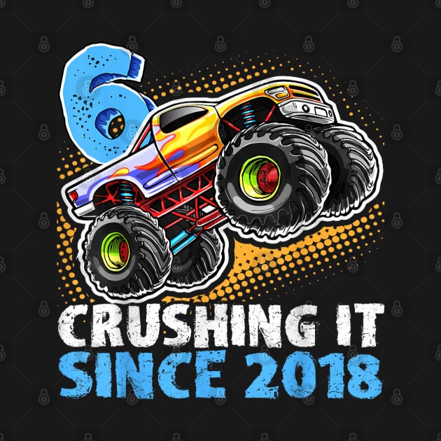 Monster Truck 6 Year Old Boys 6th Birthday Party Born 2018 by elmiragokoryan