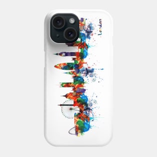London Watercolor Skyline Silhouette Phone Case