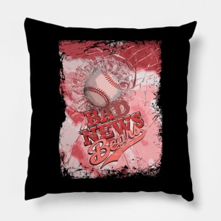 Little Bears Rebellion The News Bears Retro Baseball Couture Pillow