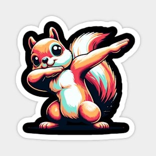 Dabbing squirrel Magnet