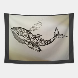 My Lovely Whale Tapestry