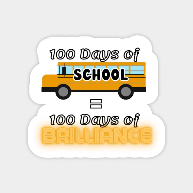 100 Days of School Magnet by Hai~Hai Designs