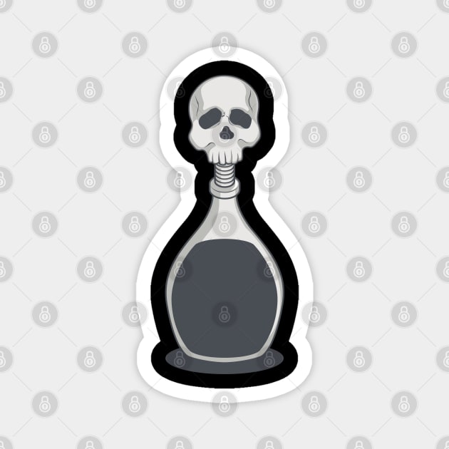 Bottle of Death Poison Magnet by Asykar