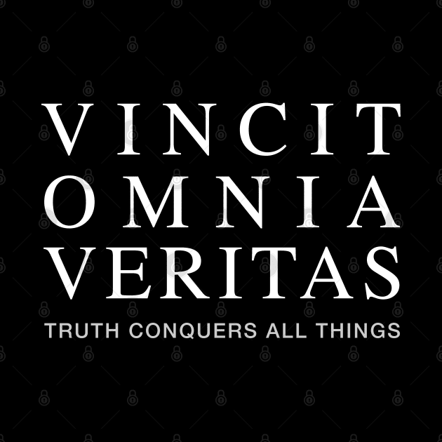 Latin Inspirational Quote: Vincit Omnia Veritas (Truth Conquers All Things) by Elvdant