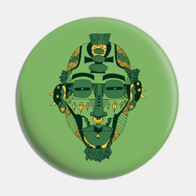 Forrest Green African Mask 5 Pin by kenallouis