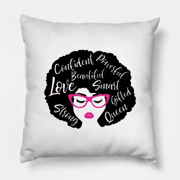 African American Woman Pillow by wekdalipun