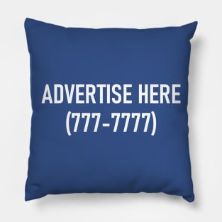 Advertise here Pillow