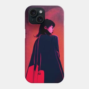 walking at night aesthetic art Phone Case