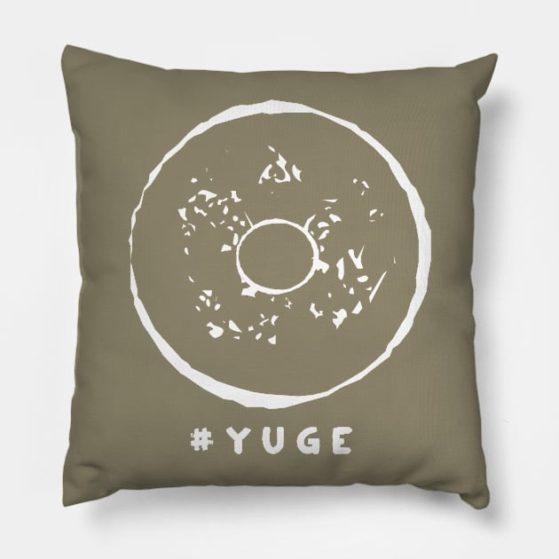 Bernie Bagel YUGE by BenCapozzi Pillow by bencapozzi