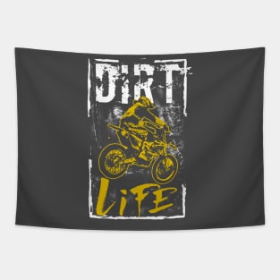 Dirt Life Motorbike Tapestry