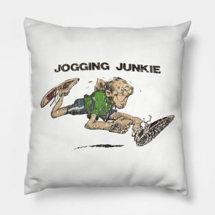 Jogging Junkie 1974 Vintage Pillow