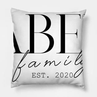 Abel Family EST. 2020, Surname, Abel Pillow