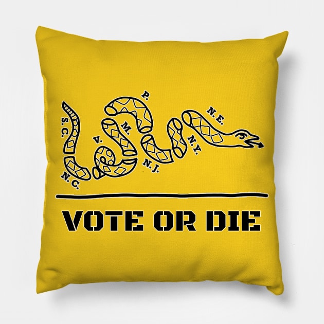 Vote or Die Pillow by Aeriskate