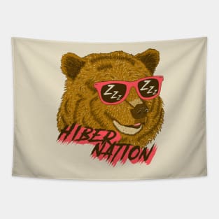 Hibernate Rave Bear Tapestry