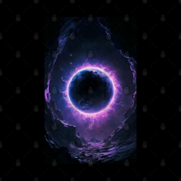 Black Hole Purple Cosmic Dark Galaxy by plainlyfashion