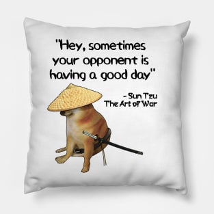 The Art Of War Meme CSGO Meme Samurai Doge Pillow