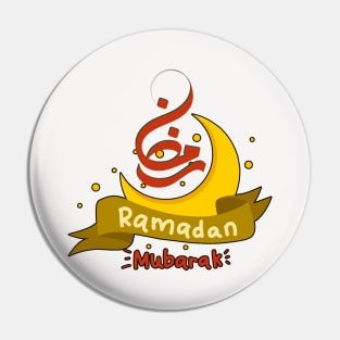 RAMADAN MUBARAK, Cool design to wear  to celebrate the  holy month of RAMADAN Pin