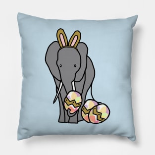 Funny Easter Bunny Ears on an Elephant Pillow