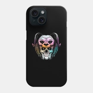 Scary Gothic Panda Skull Phone Case