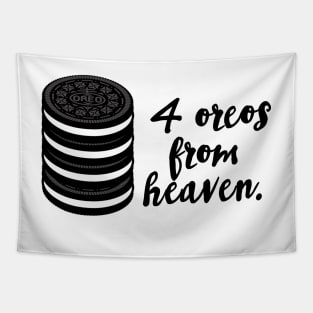 4 oreos from heaven Tapestry