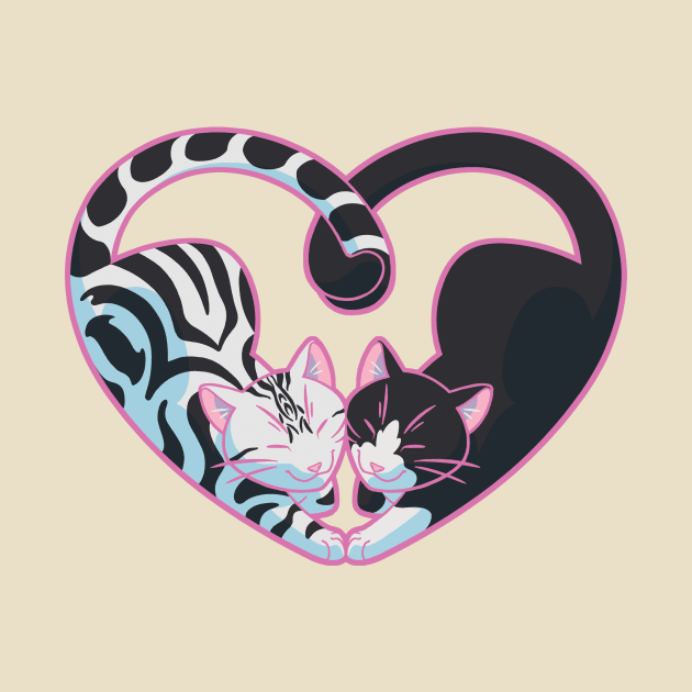 Kitty Love [Tabby/Tuxedo] by rosemcclain