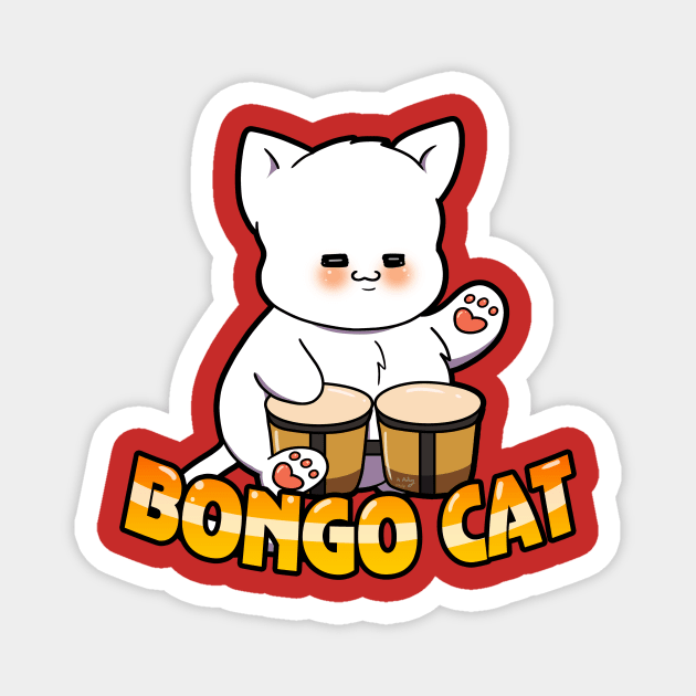 Bongo Cat Magnet by MrDiddles