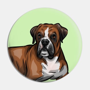 Cute Boxer Dog Pin