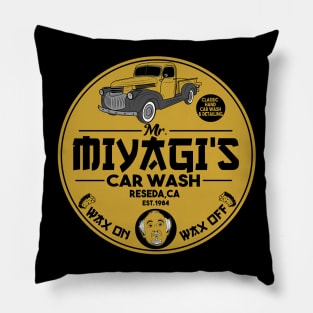 Mr Miyagi car wash Pillow