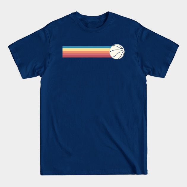 Disover Basketball Rainbow Stripes - Basketball Vintage - T-Shirt