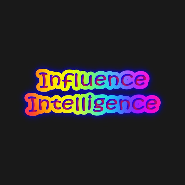 Influence Intelligence Retro Neon Rainbow by Creative Creation