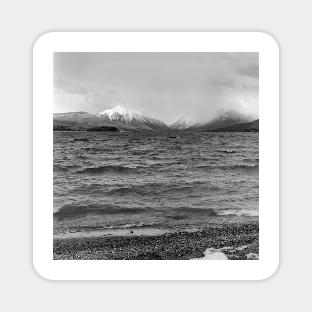 Lake McDonald in Spring Magnet by rodneyj46