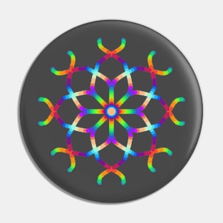 Delicate Web Kaleidoscope Pin