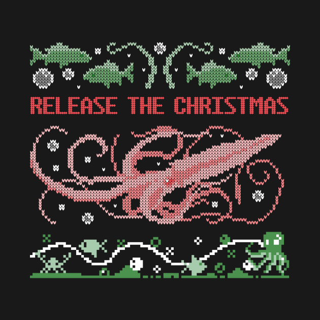 Disover Release The Christmas - Release The Kraken - T-Shirt