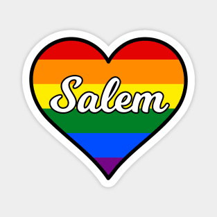 Salem Massachusetts Gay Pride Heart Magnet