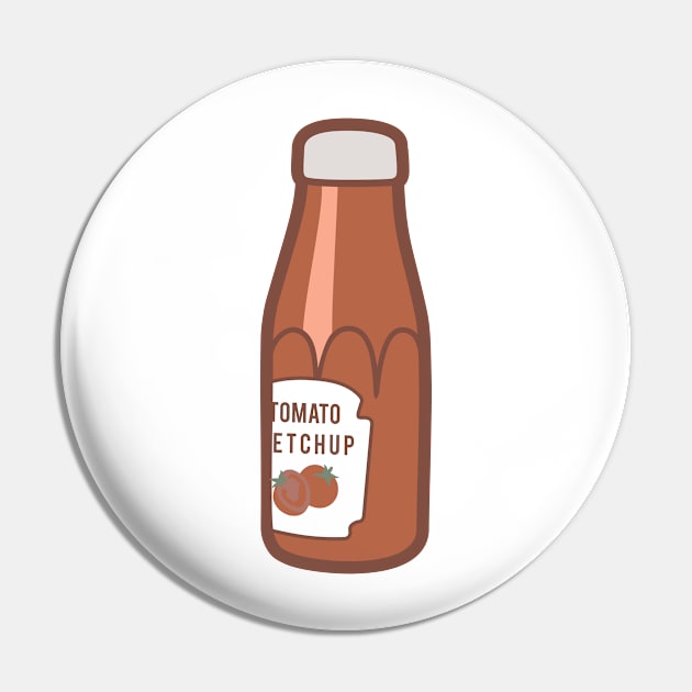 Ketchup bottle Pin by ShirtyLife