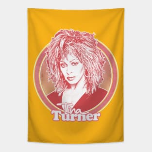 Tina Turner // 80s Style Retro Fan Art Design Tapestry