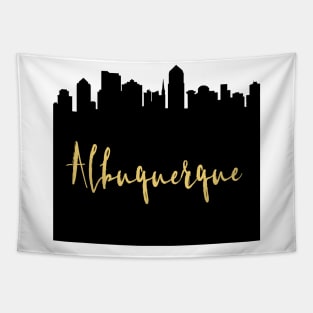 ALBUQUERQUE NEW MEXICO DESIGNER SILHOUETTE SKYLINE ART Tapestry