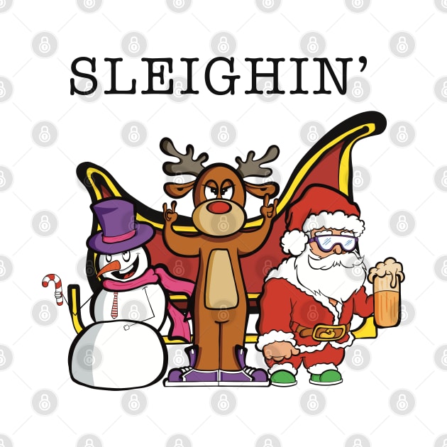 Sleighin' by Art by Nabes